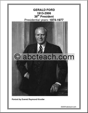 Poster: 38th President – Gerald Ford