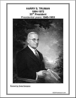 Poster: 33rd President – Harry S. Truman