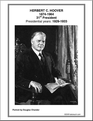 Poster: 31st President – Herbert C. Hoover