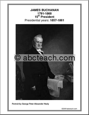 Poster: 15th President – James Buchanan