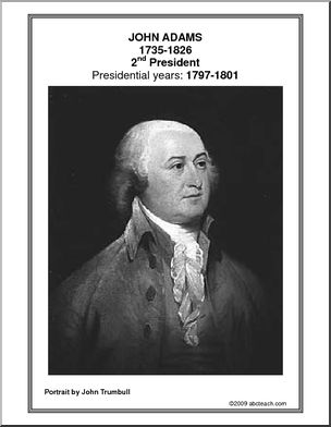 Poster:  2nd President – John Adams