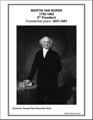 Poster:  8th President – Martin Van Buren