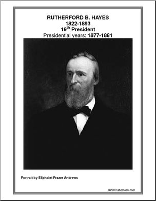 Poster: 19th President – Rutherford B. Hayes