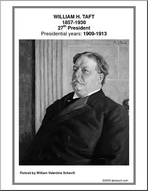 Poster: 27th President – William H. Taft