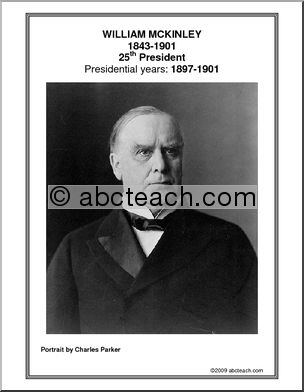 Poster: 25th President – William McKinley