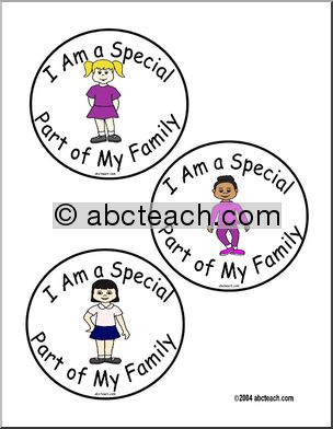 Badge: I Am a Special Part of My Family!