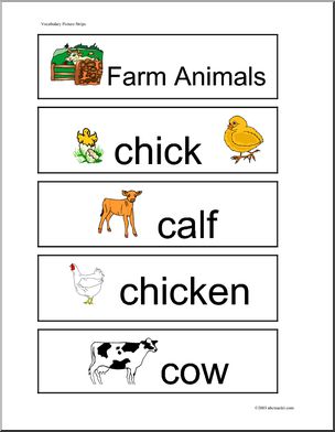 Word Wall: Farm Animals