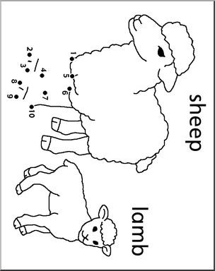 Dot to Dot: Farm – Sheep (to 10)