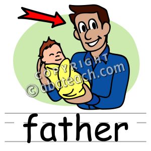 Clip Art: Basic Words: Father Color (poster)