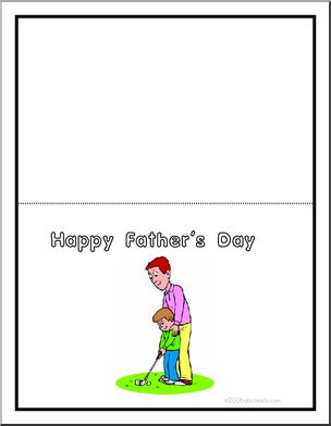 Greeting Card: Happy Father’s Day (golf)