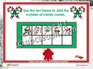 Interactive: Flipchart: Math – Candy Cane Ten Frames