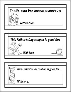 Gift: Father’s Day Coupons (outline)