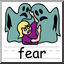 Clip Art: Basic Words: Fear Color (poster)