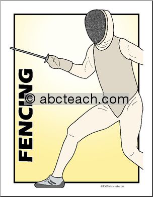 Poster: Sports – Fencing (color)