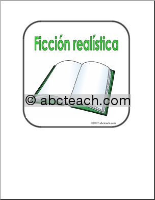 Spanish: Poster – “FicciÃ›n RealÃŒstica” (elementaria)