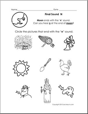 Final Sounds – Page 2 – Abcteach