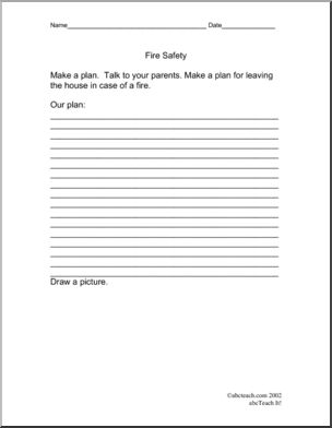 Planner: Fire Safety (elementary)