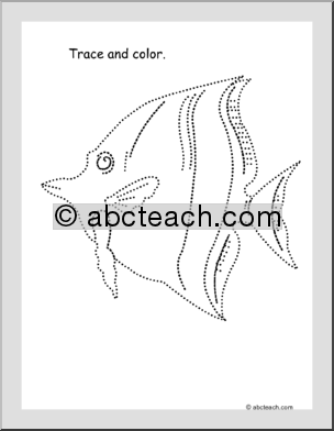 Trace and Color: Tropical Fish