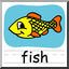 Clip Art: Basic Words: Fish Color (poster)