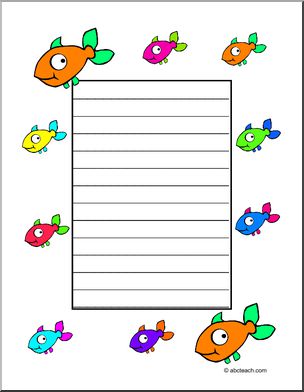 Writing Paper: Fish (primary/elem)