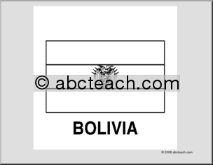 Flag: Bolivia (b/w)