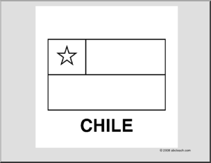 Flag: Chile (b/w)