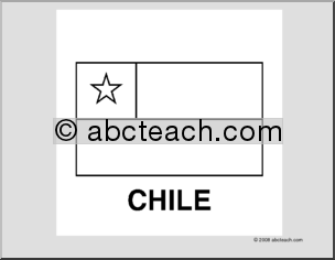 Flag: Chile (b/w)