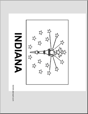 Flag: Indiana