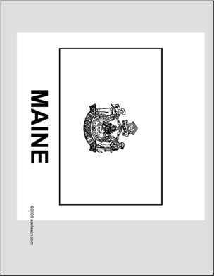 Flag: Maine