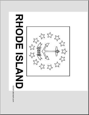 Flag: Rhode Island
