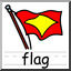 Clip Art: Basic Words: Flag Color (poster)