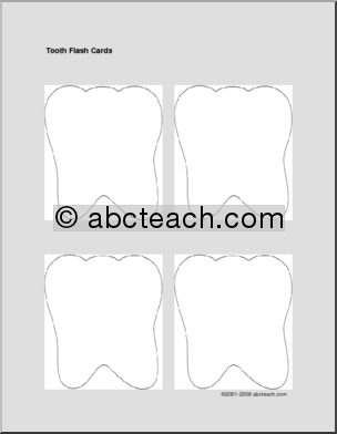 Flashcards: Blank (tooth theme)