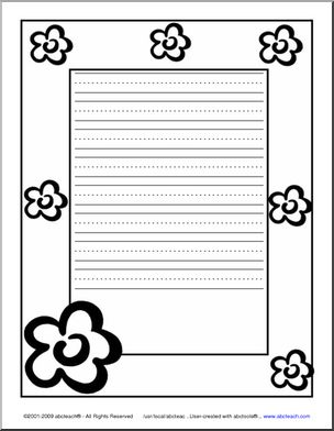 Border Paper: Flowers (primary)