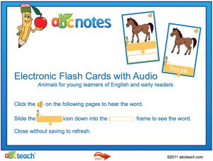 Interactive: Flipchart: ESL: Flashcards: Animals–with audio