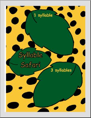 Syllable Safari (color) Folder Game