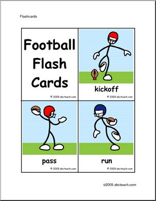 Flashcards: Sports – Football (color)