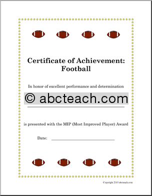 Sports Certificates: Football