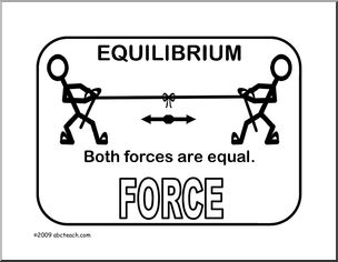 Poster: Physics – Equilibrium (b/w)