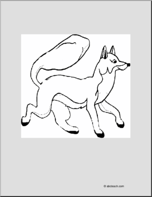 Coloring Page: Fox