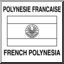 Clip Art: Flags: French Polynesia (coloring page)
