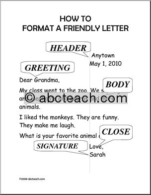 Friendly Letter (primary) “How to” Posters