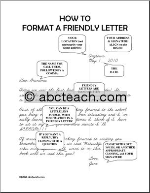 Friendly Letter “How to” Posters
