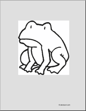 Coloring Page: Frog3