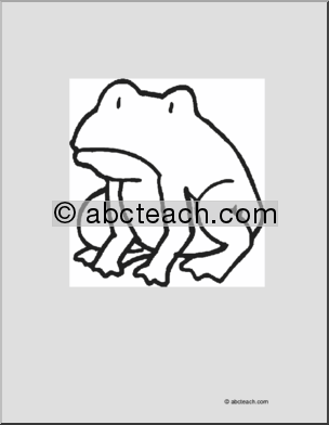 Coloring Page: Frog3