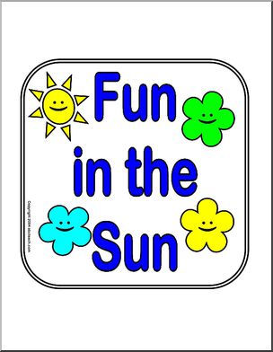 Sign: Fun in the Sun