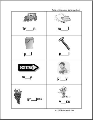 Take a Hike (b/w) (elem) Board Game – Abcteach