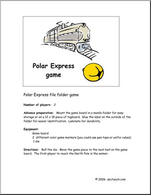 Polar Express Game Board