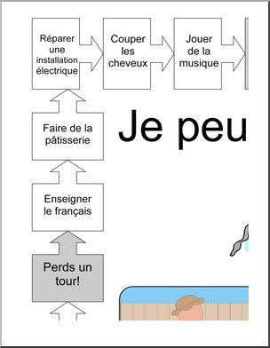 French: Jeu–professions, TAILLE AFFICHE