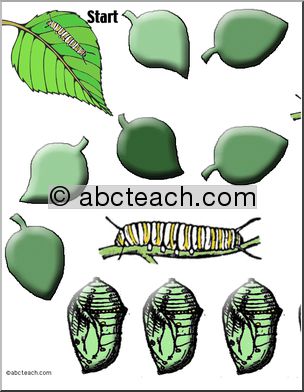 Game Board: Caterpillar (20 spaces; color version)