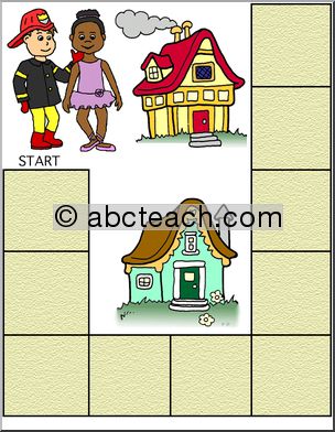 Game Board: Trick-or-Treat (20 spaces; color version)